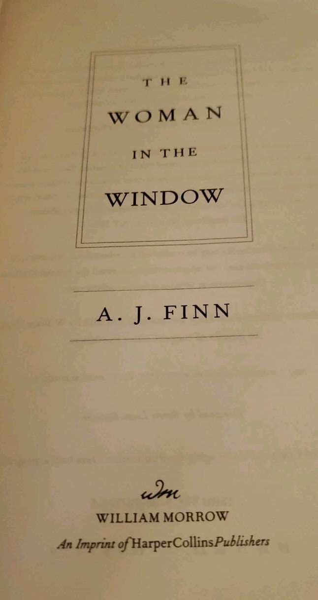 The Woman in the Window : A Novel by A. J. Finn (2019, Trade Paperback)