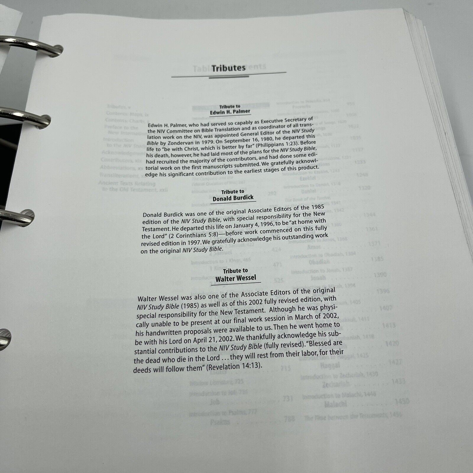 Zondervan NIV Study Bible : Loose-Leaf Edition by Hendrickson (2005, Hardcover)