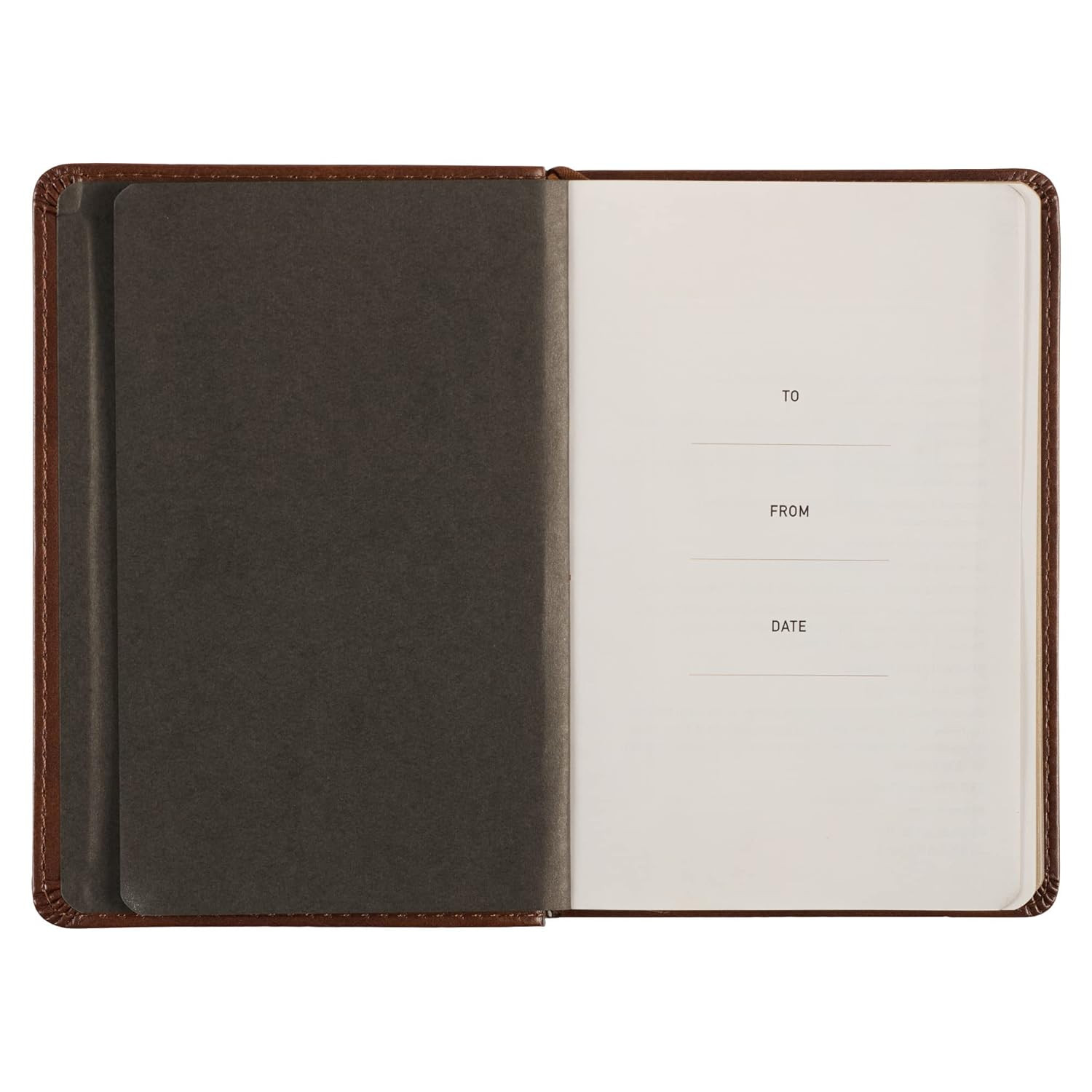 One Minute with God for Men 365 Devotions, Brown Faux Leather Flexcover