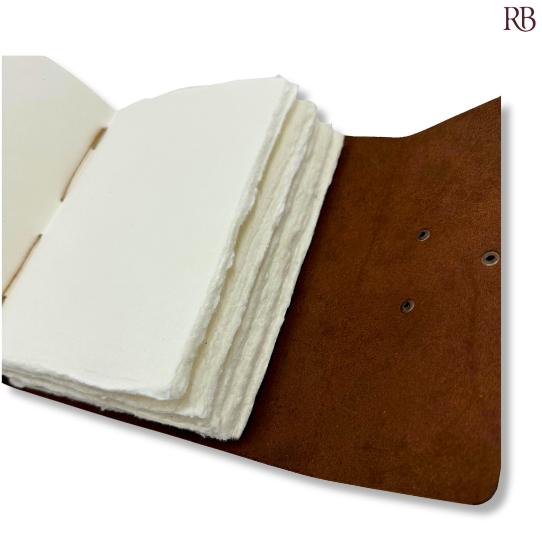 Handcrafted Leather-Bound Diary with Vintage Design [Premium Leather Bound]
