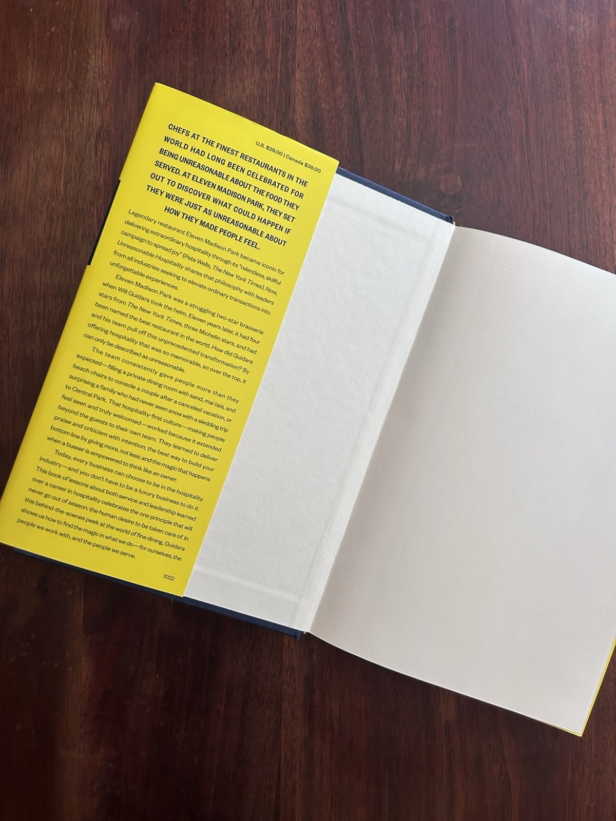 Will Guidara Unreasonable Hospitality Hardcover 2022 Penguin Customer Service