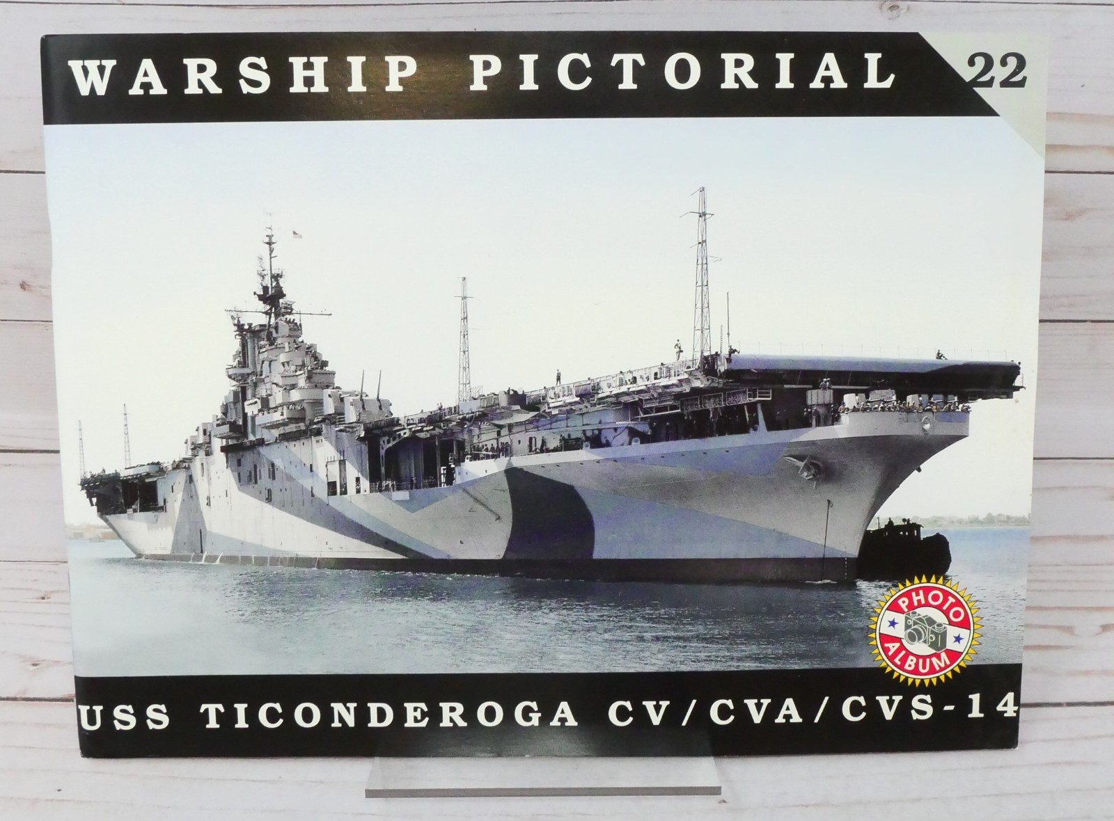 Warship Pictorial Photo Album Book 22, USS Ticonderoga CV-CVA-CVS-14, Carrier