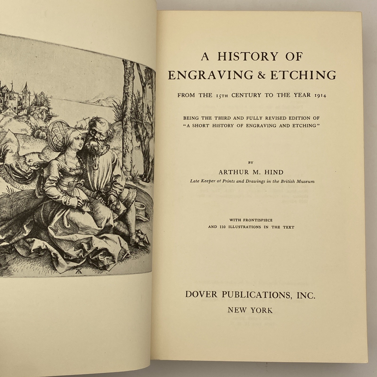 A History of Engraving and Etching From 15th Century To 1914 Arthur Hind 1963 PB