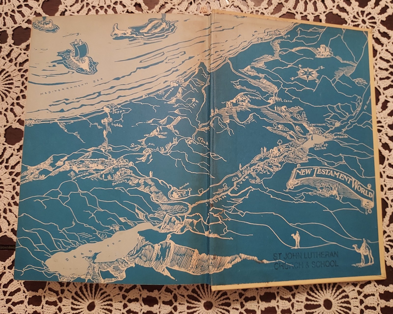 Vintage 1955 Egermeier’s Illustrated Bible Story Book Hardcover Christian