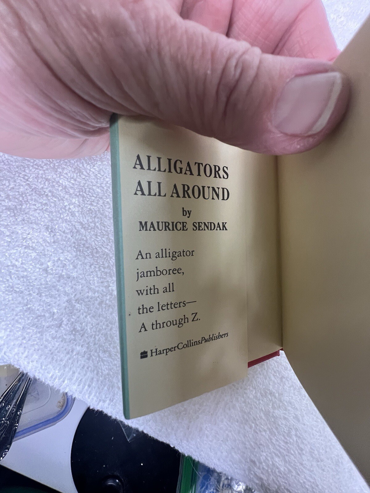 Maurice Sendak Alligators All Around Nutshell Library Miniature Book HBDJ 3 5/8″