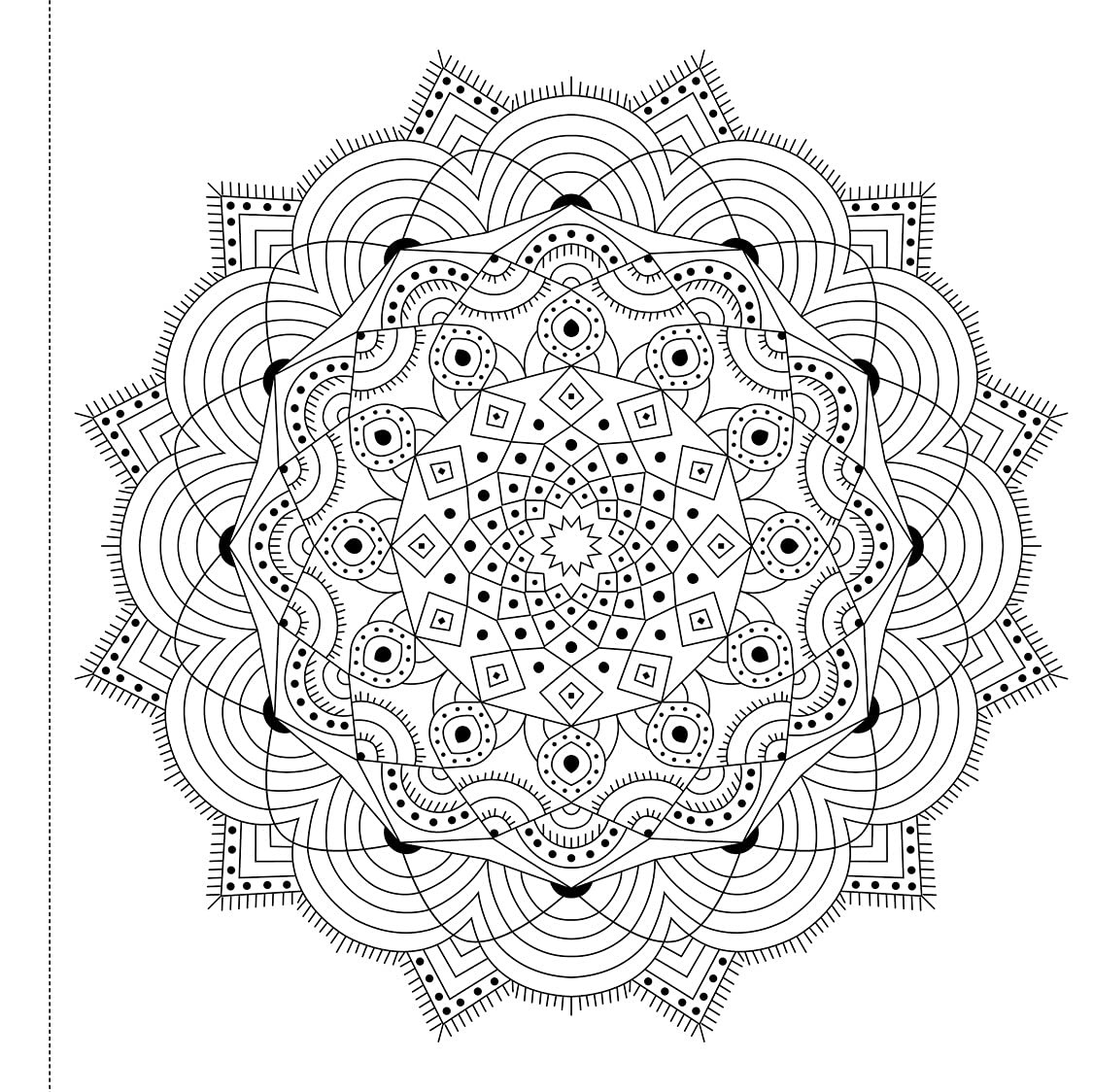 Mandala Art: Colouring books for Adults with tear out sheets Multicolor