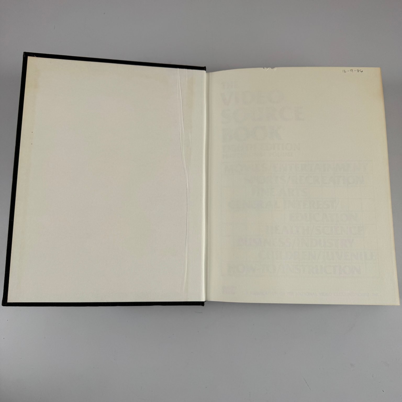 The Video Source Book Eighth Edition 1986 Professional Volume NV Clearinghouse