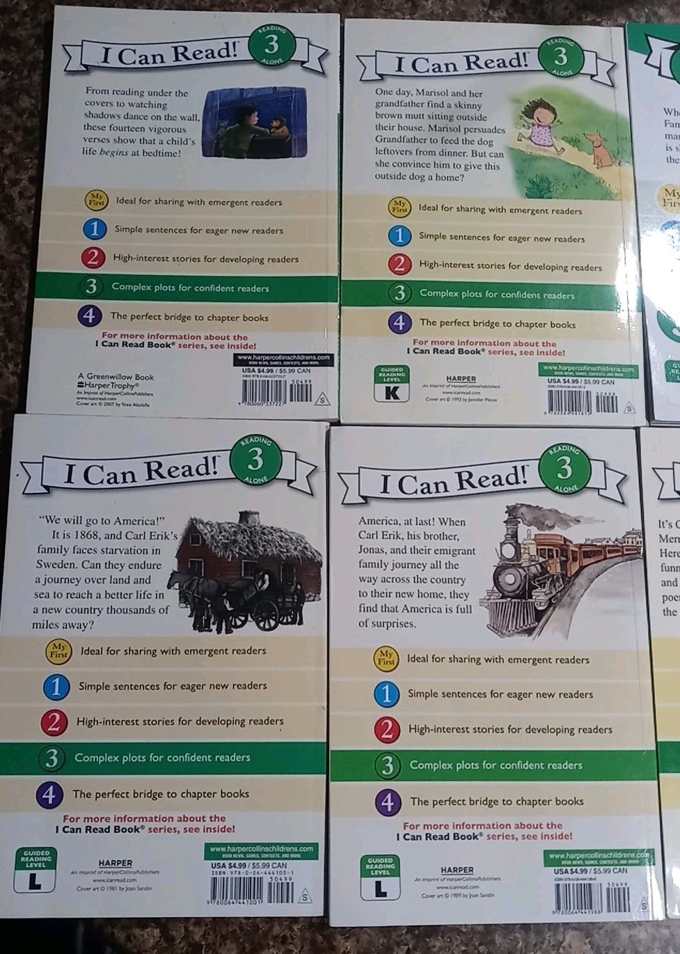 Mixed Lot of 6 „I CAN READ!“ Series Books Level 3 (Reading Alone) Early Readers