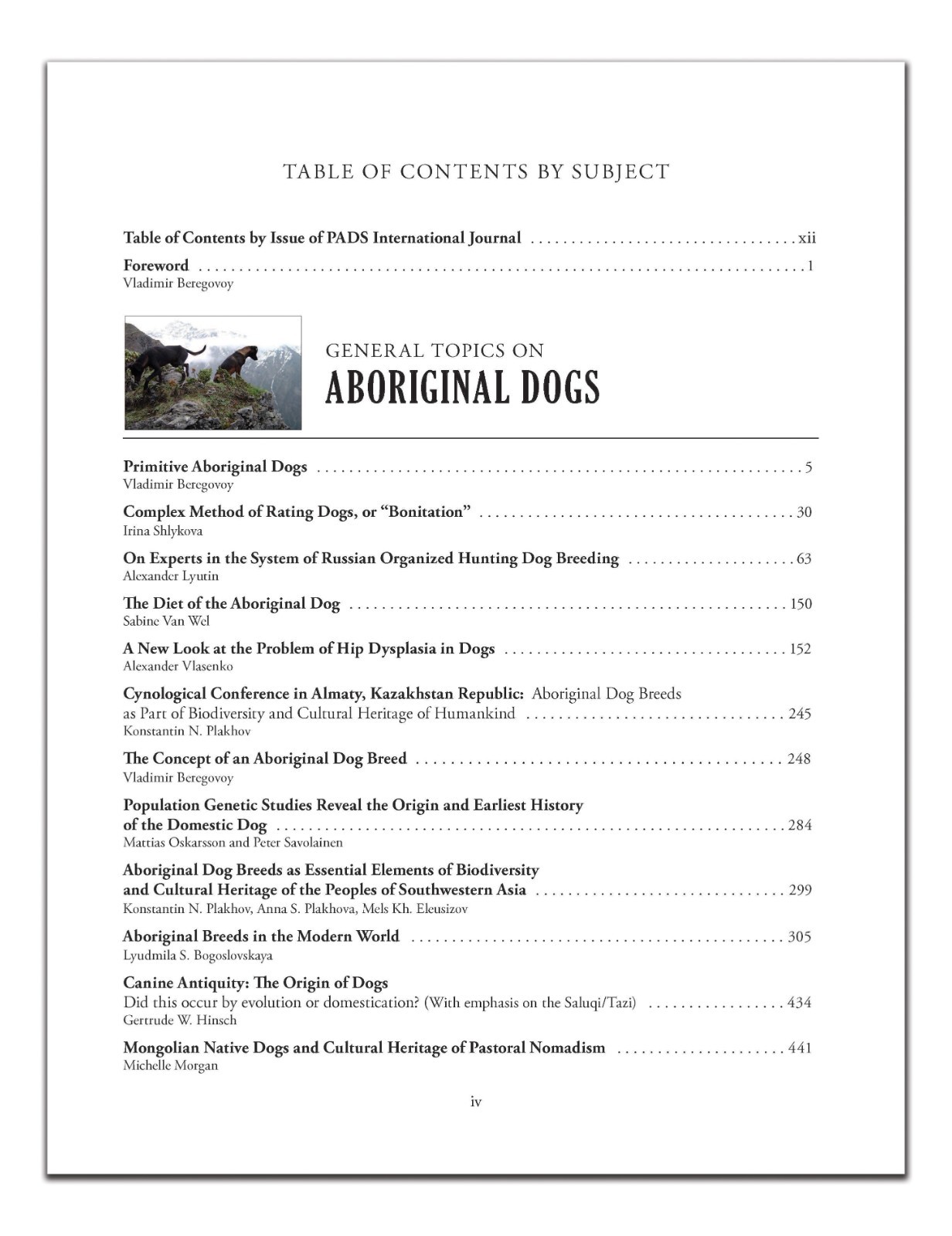 The Dogs of Our Ancestors. A Compilation of International Essays & Articles.