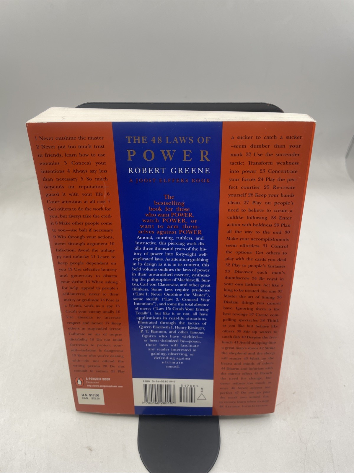 The 48 Laws of Power by Robert Greene – Paperback – Autographed