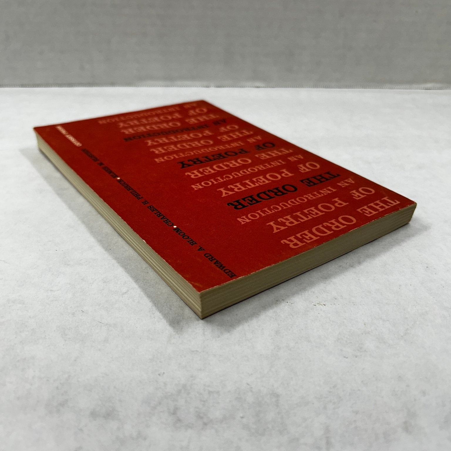 The Order of Poetry Bloom Philbrick Blistein 1961 First Printing