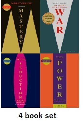 New: Concise 48 Laws Power, Seduction, Mastery, War -4 Books Set ‚SHIP FROM USA‘