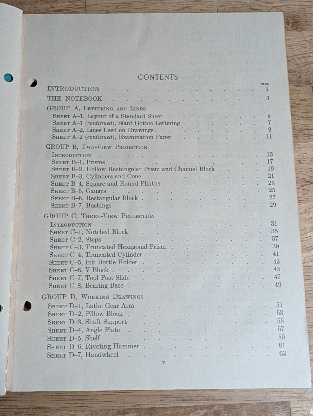 Instruction Sheets in Mechanical Drawing – Allyn & Bacon 1947 Drafting Manual