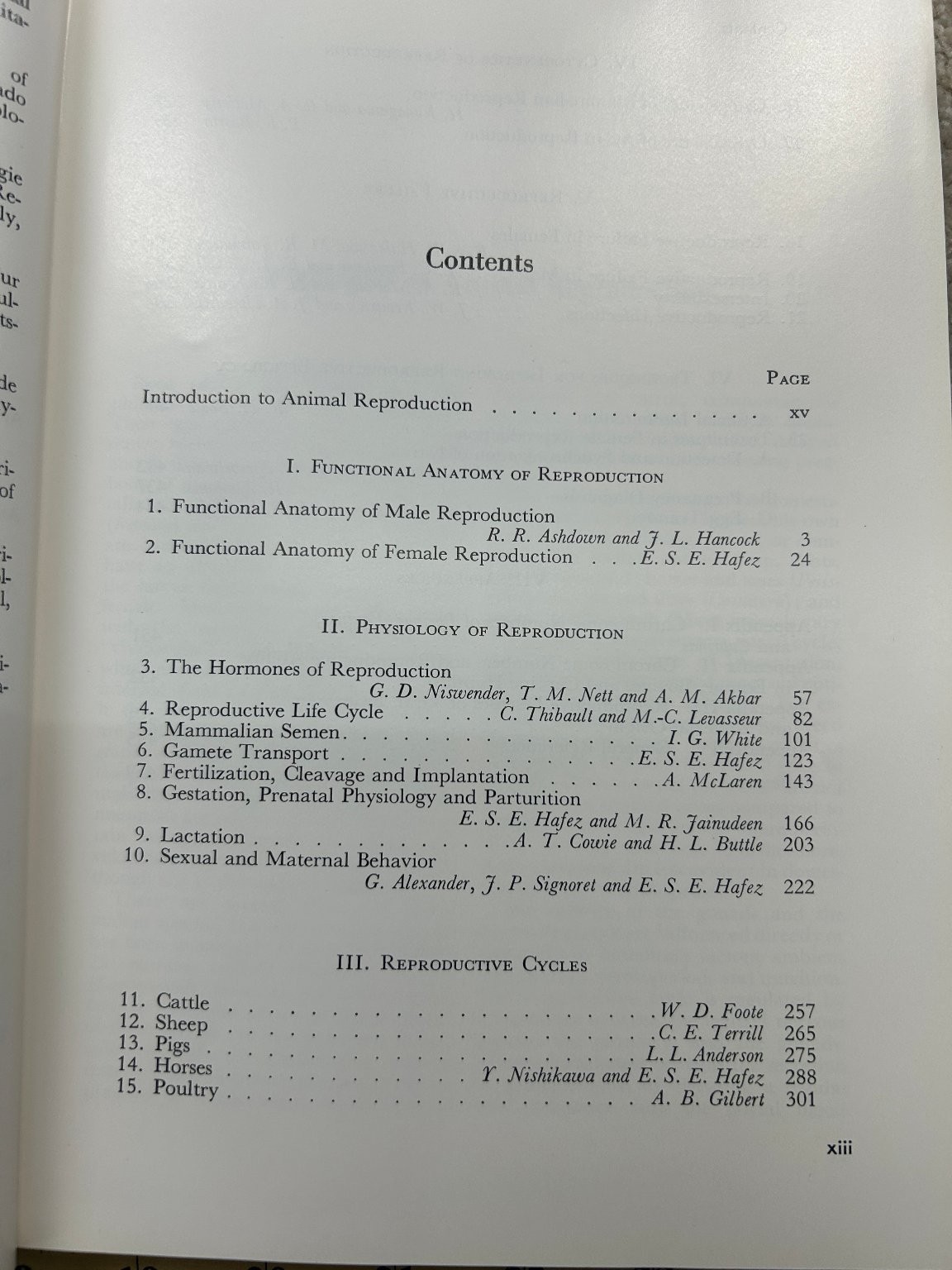 Reproduction in Farm Animals Hafez 1974 Third Edition Veterinary Science Lea &