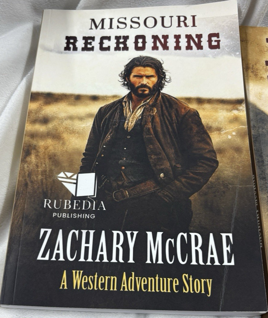 Lot of Zachary McCrae Paperback Books Western Adventure Story Rubedia Publishing