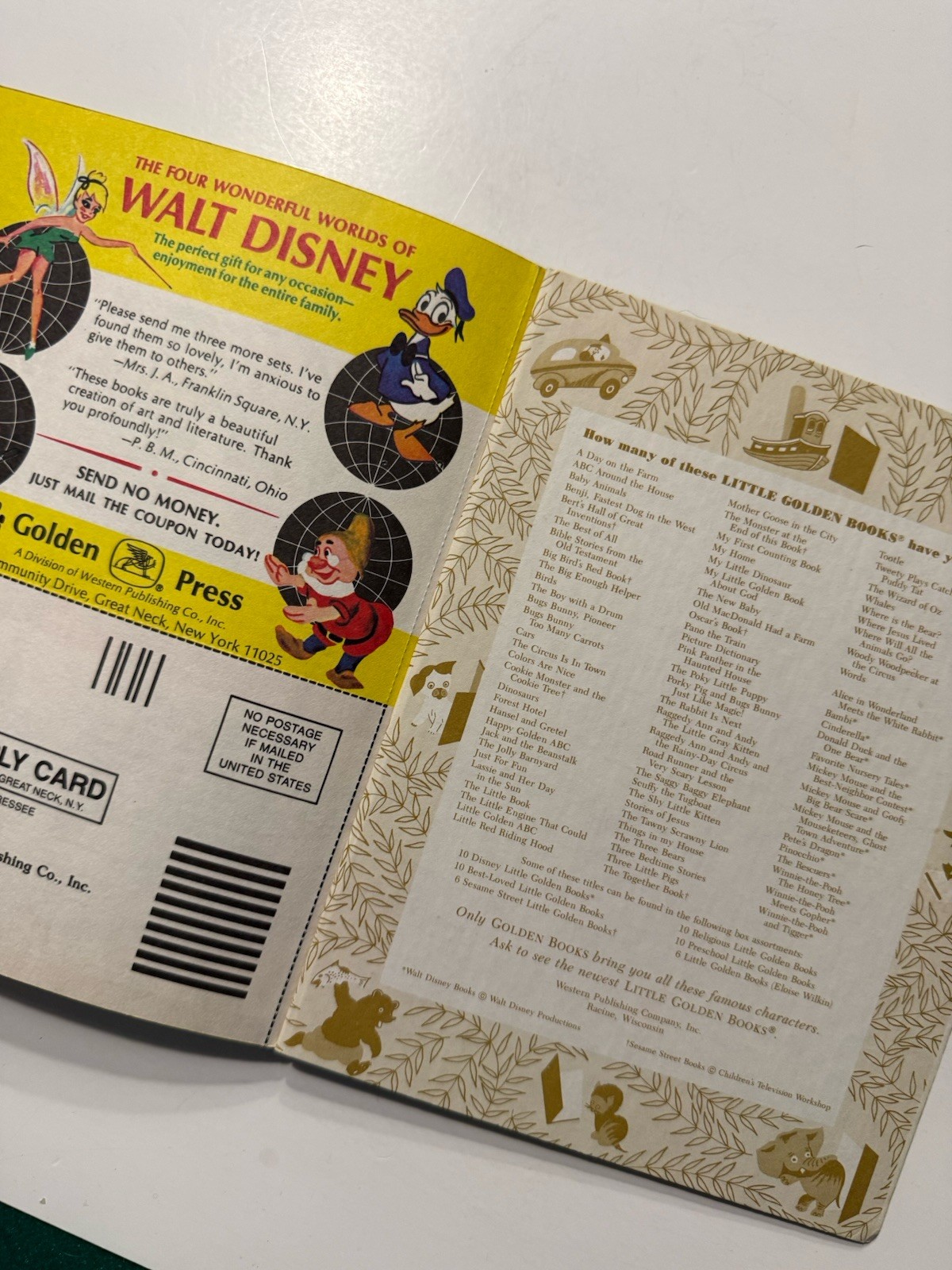 Walt Disney’s Mickey Mouse The Kitten-Sitters Little Golden Book VTG 1980