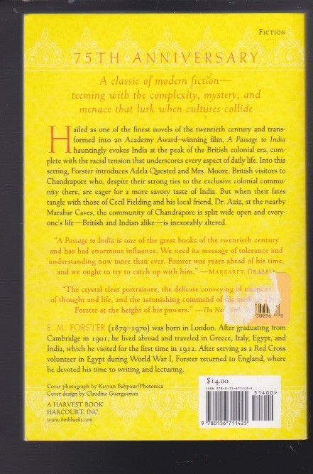 A Passage To India: A Novel by E.M. Forster Paperback NEW