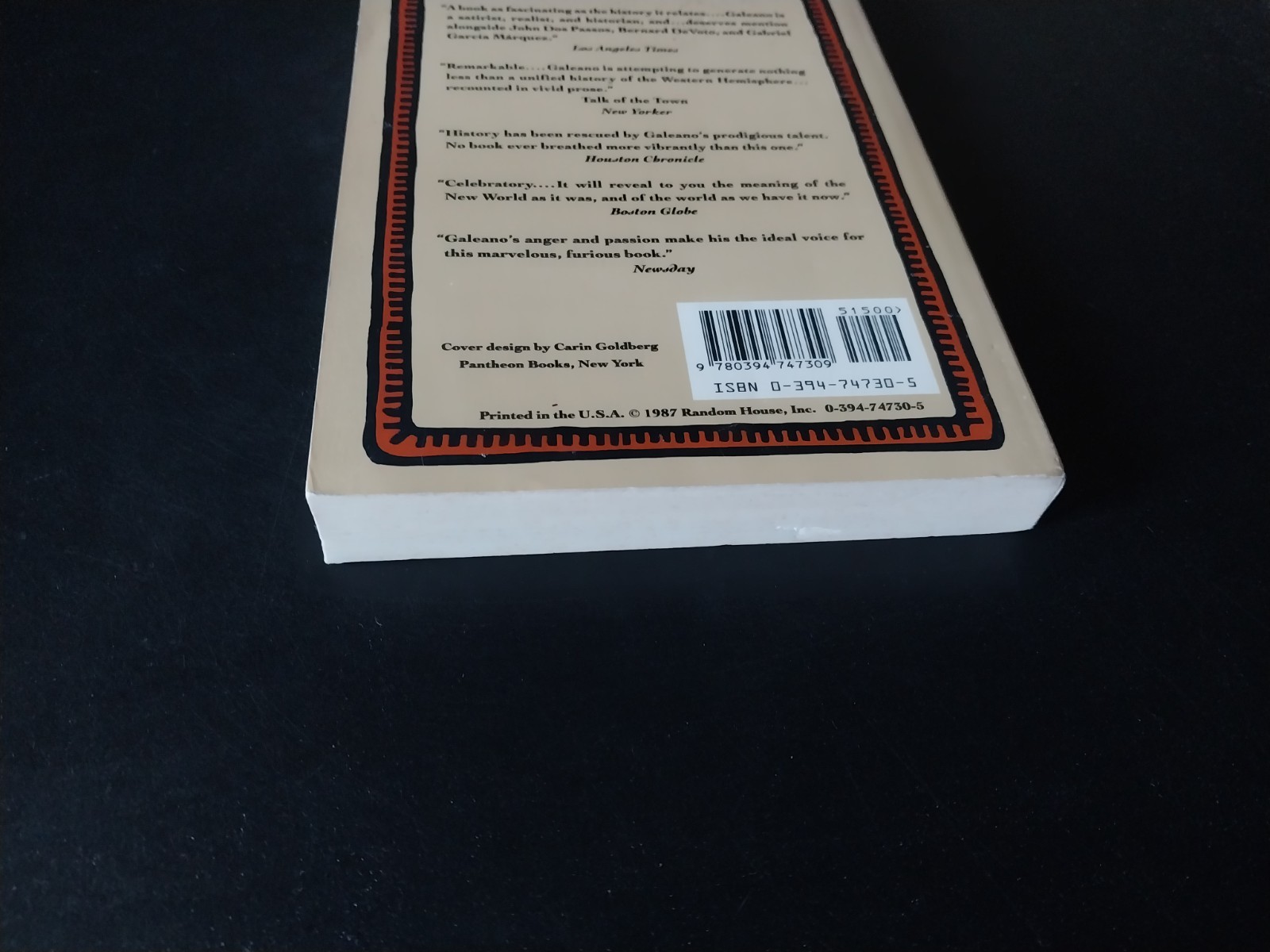 Eduardo Galeano – Memory of Fire Volume I – Genesis – Pantheon Books