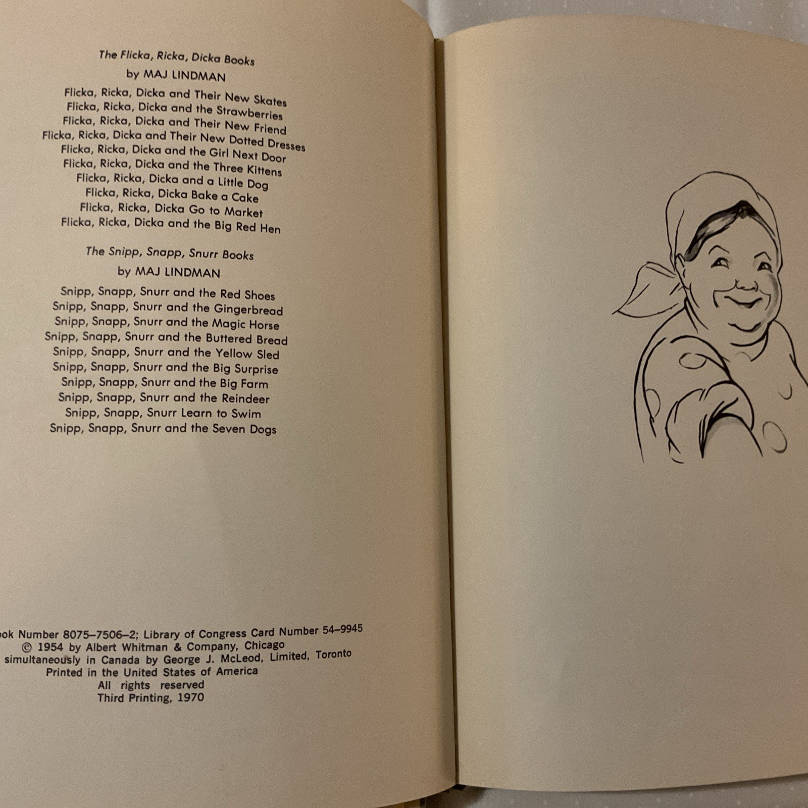 Snipp Snapp Snurr Learn to Swim Buttered Bread by Maj Lindman (Hardcover) Used
