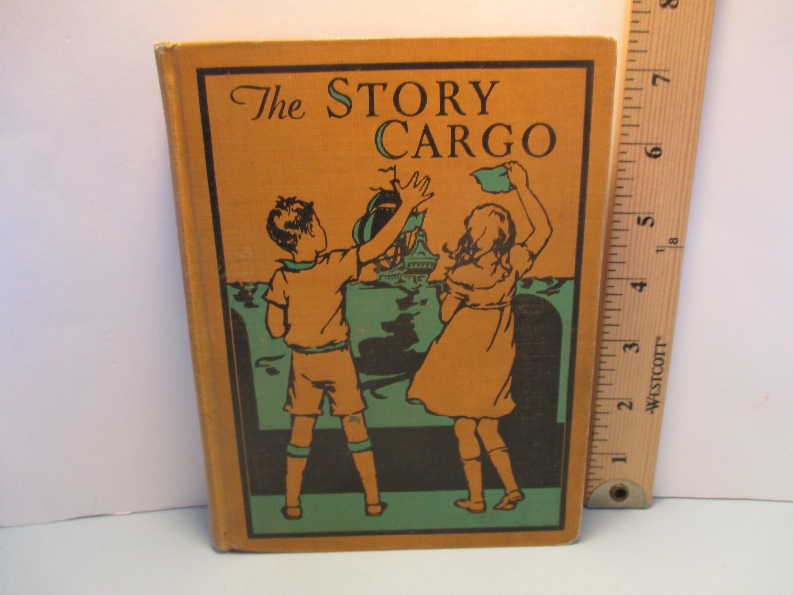 vintage children’s reader STORY CARGO Macmillan Company textbook 1932 hc