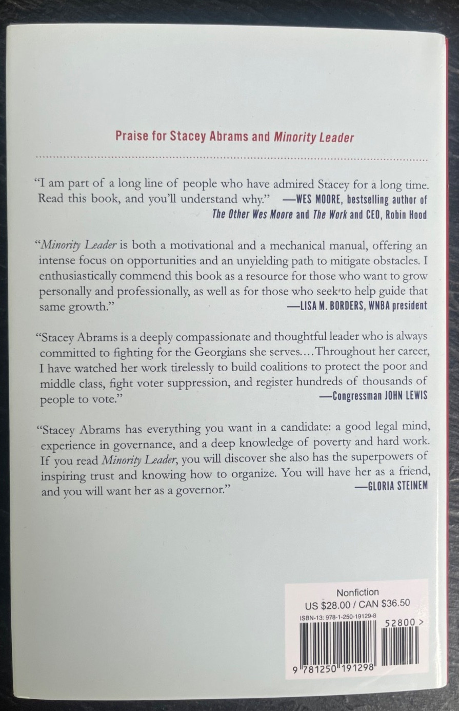 Minority Leader : How to Lead …BRAND NEW, FIRST ED, HC,DJ