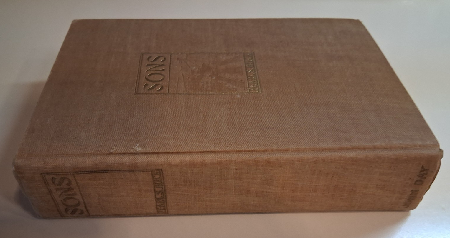 Sons By Pearl S. Buck, Hardcover 1932, 2nd Printing