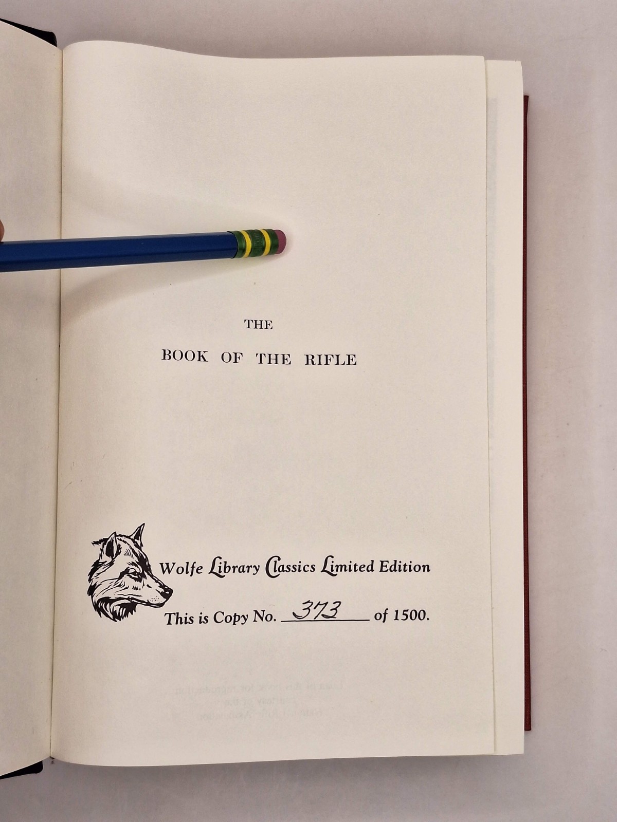 The Book of the Rifle by T. F. Fremantle Wolfe Library Classics Ltd Ed. 373/1500