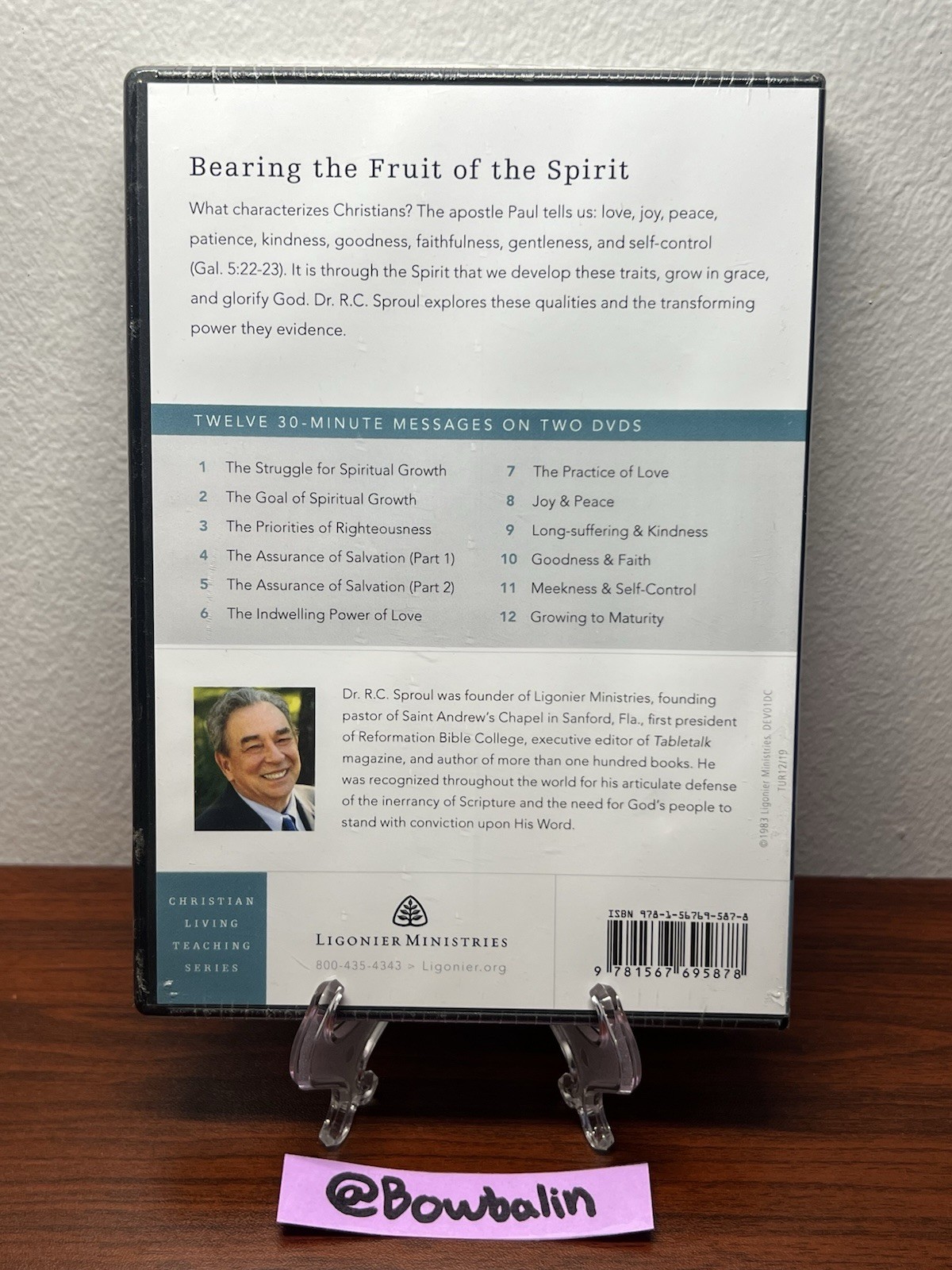Developing Christian Character by R.C. Sproul DVD Ligonier Ministries New Sealed
