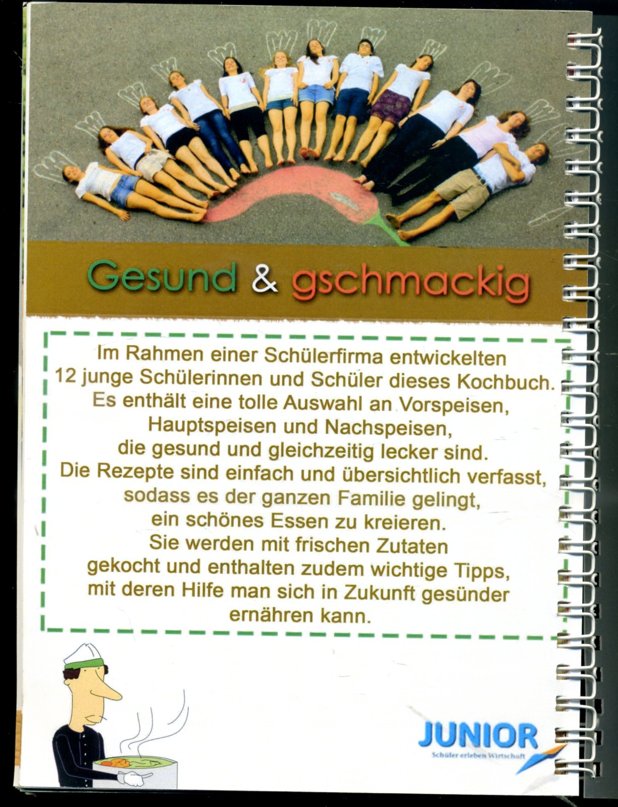 Die Gschmackigen — Gesund und gschmackig — Schülerfirma — Kochbuch —
