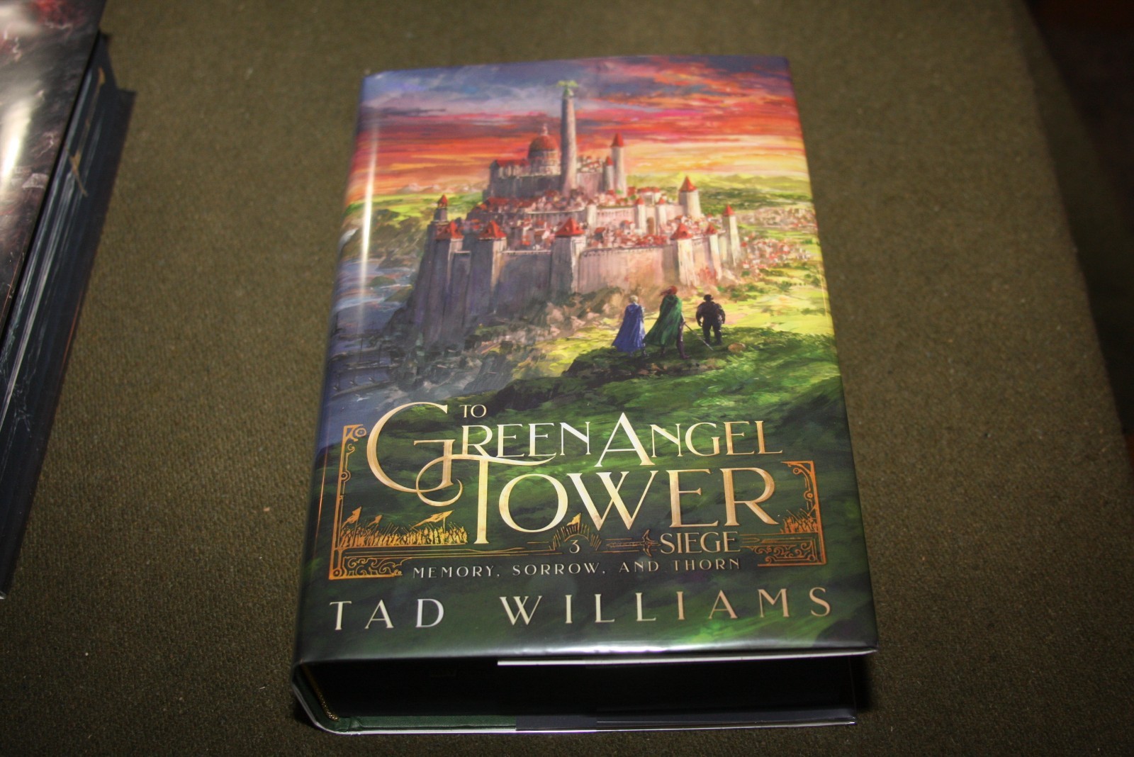 Lot of 2 Tad Williams HCs – Green Angel Tower Siege & Storm – Broken Binding