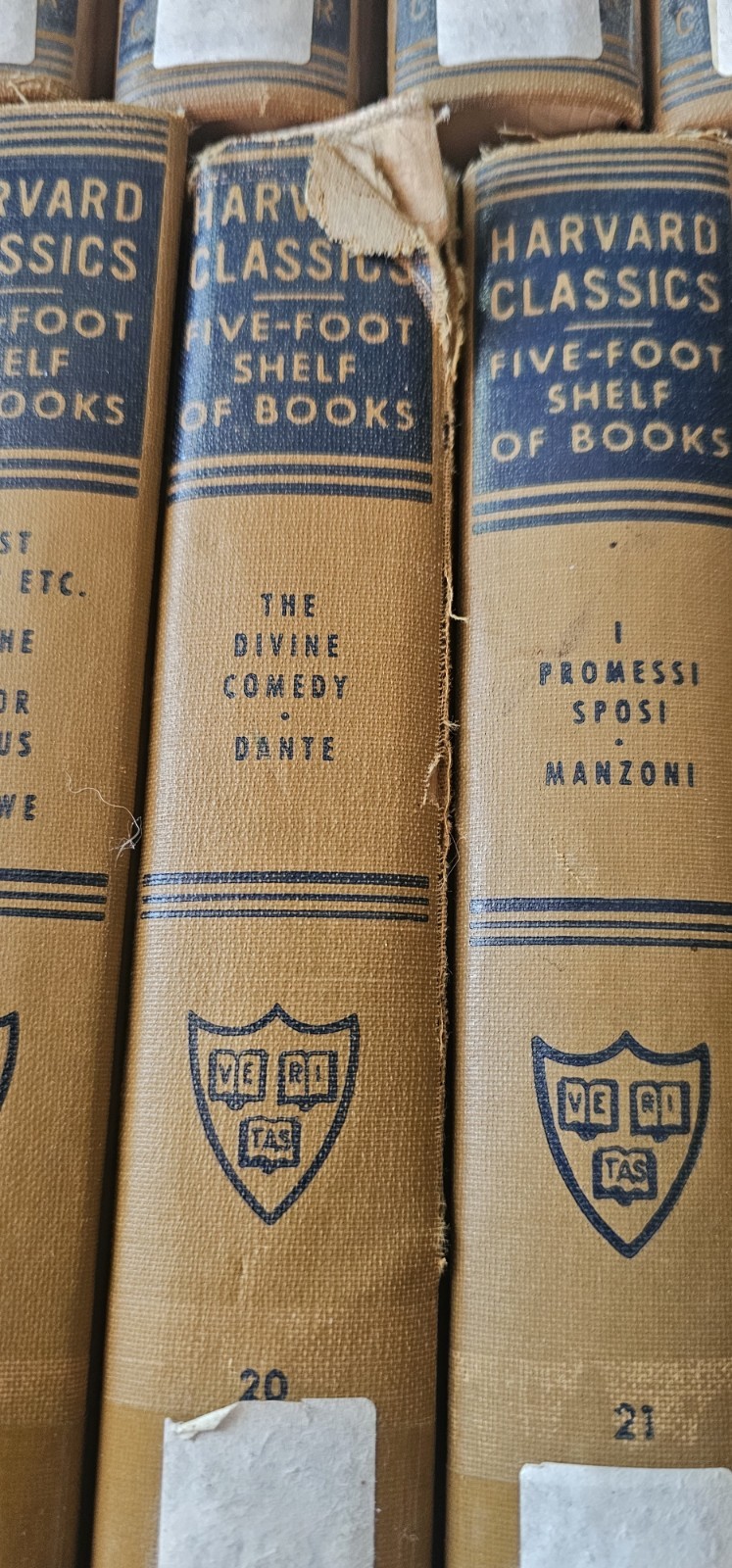 1930s Harvard Classics 5 Foot Shelf Of Books 51 Volume (#35 missing) Library Iss