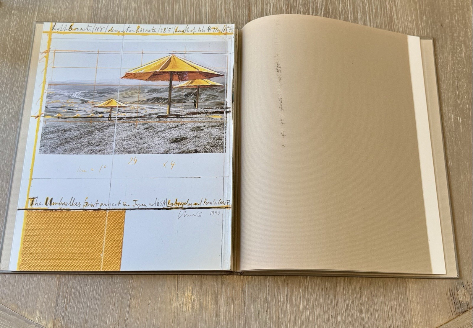 Accordion-Fold Book for the Umbrellas; Joint Project for Japan and U.S.A. 1991