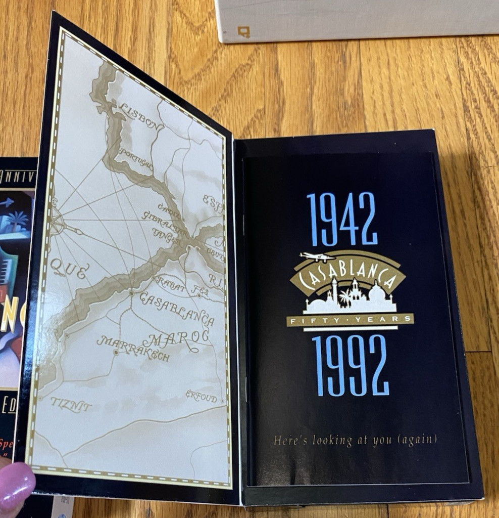 Casablanca 50th Anniversary Limited Collectors Edition Box Set Book VHS 1992