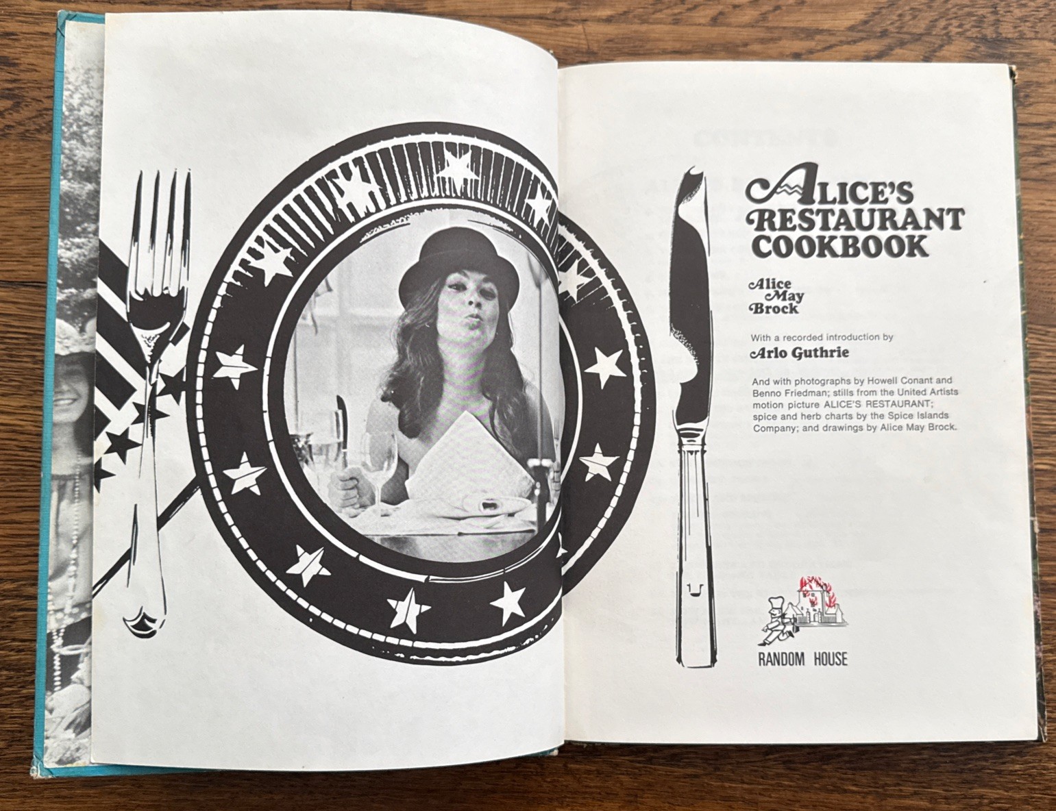 Alice’s Restaurant Cookbook Vintage 1st Edition Hardcover~ Alice May Brock~1969
