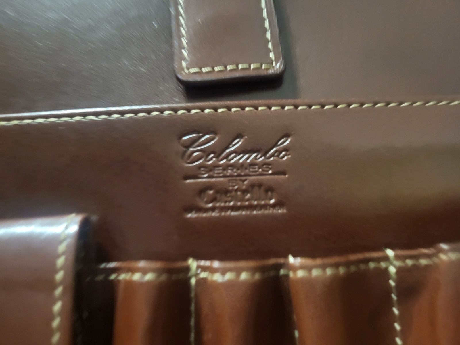 Portfolio Folder CASTELLO LA, ART DELLE PELLE LEATHER Conac Folder 14×10.5×2 Zip