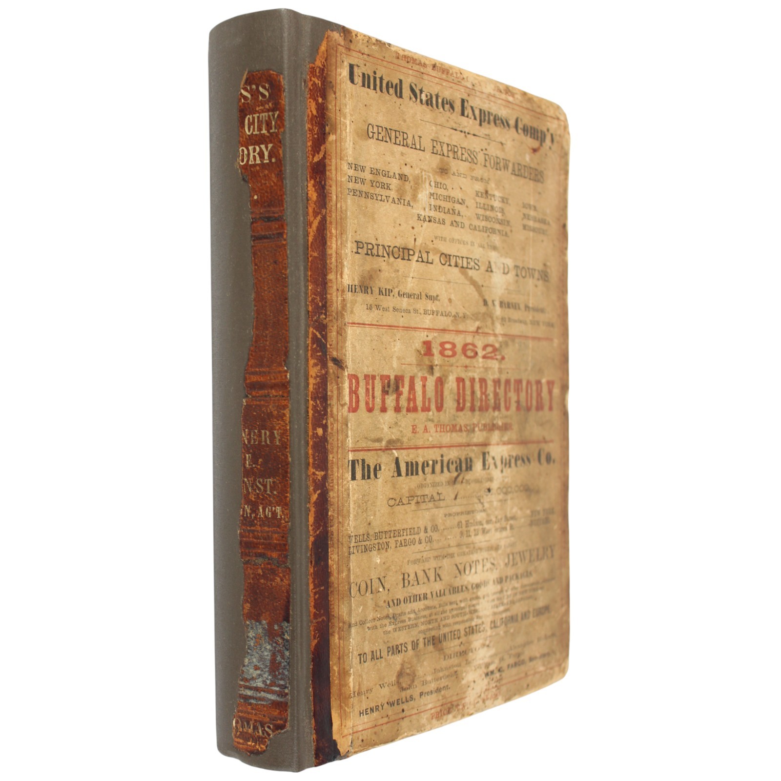 1862 CIVIL WAR BUFFALO Directory Underground Railroad GROVER CLEVELAND Fillmore