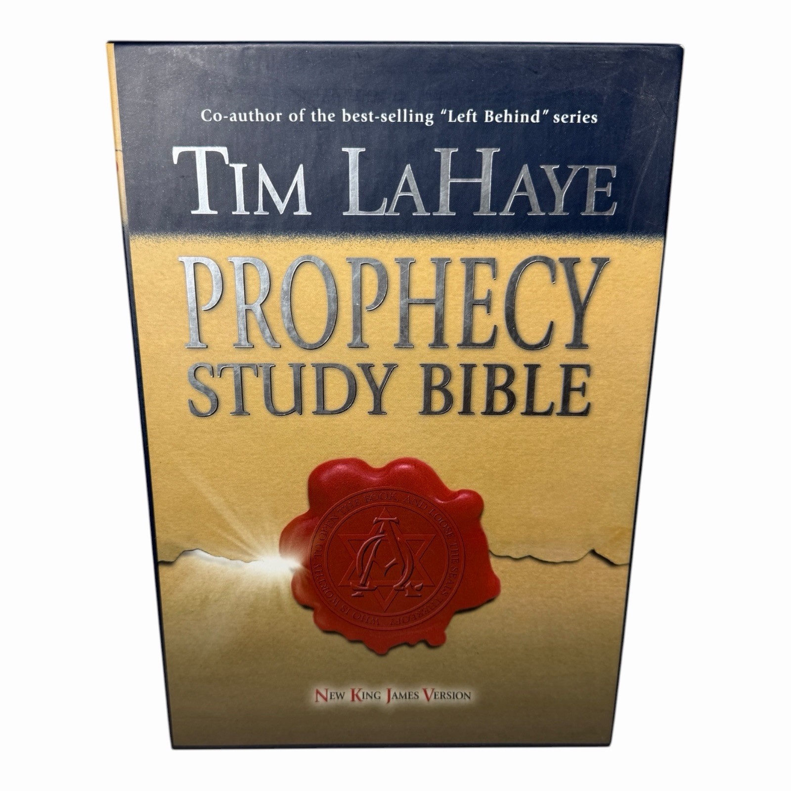 NEW Tim LaHaye Prophecy Study Bible, NKJV, Red Letter, Burgundy Genuine Leather