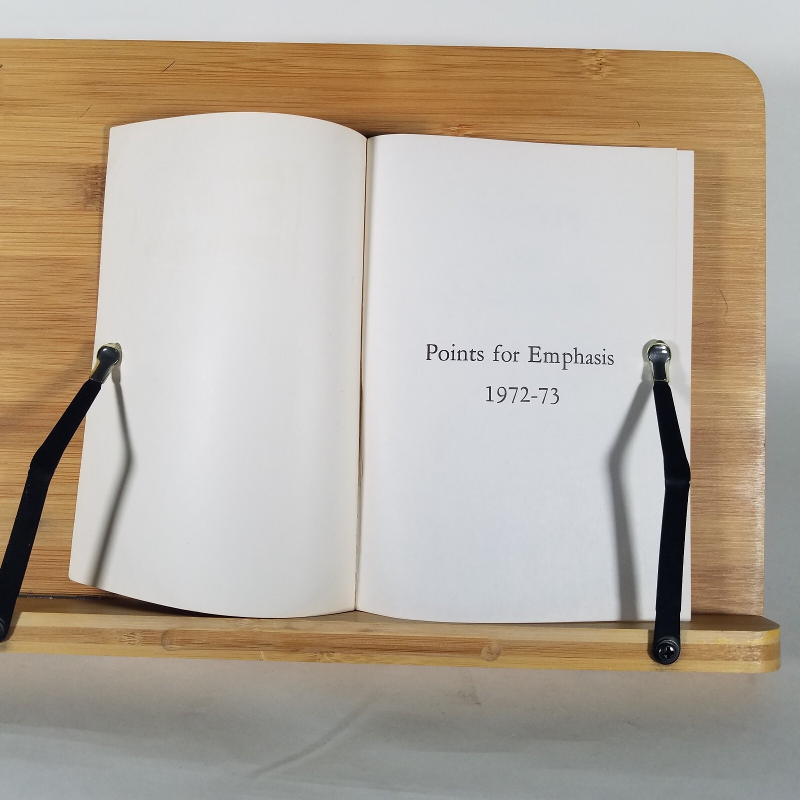 POINTS FOR EMPHASIS 1972-73 by Clifton J Allen Southern Baptist – Larger Type Ed