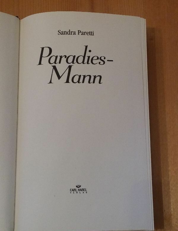 Paradies-Man Novel Sandra Paretti Carl Habel Publishing 1983 381 Pages