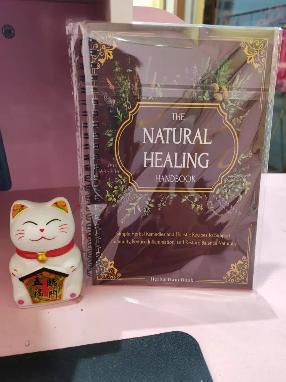 The Natural Healing Handbook, Spiral-Bound Guide For Herbal Remedies And Natural