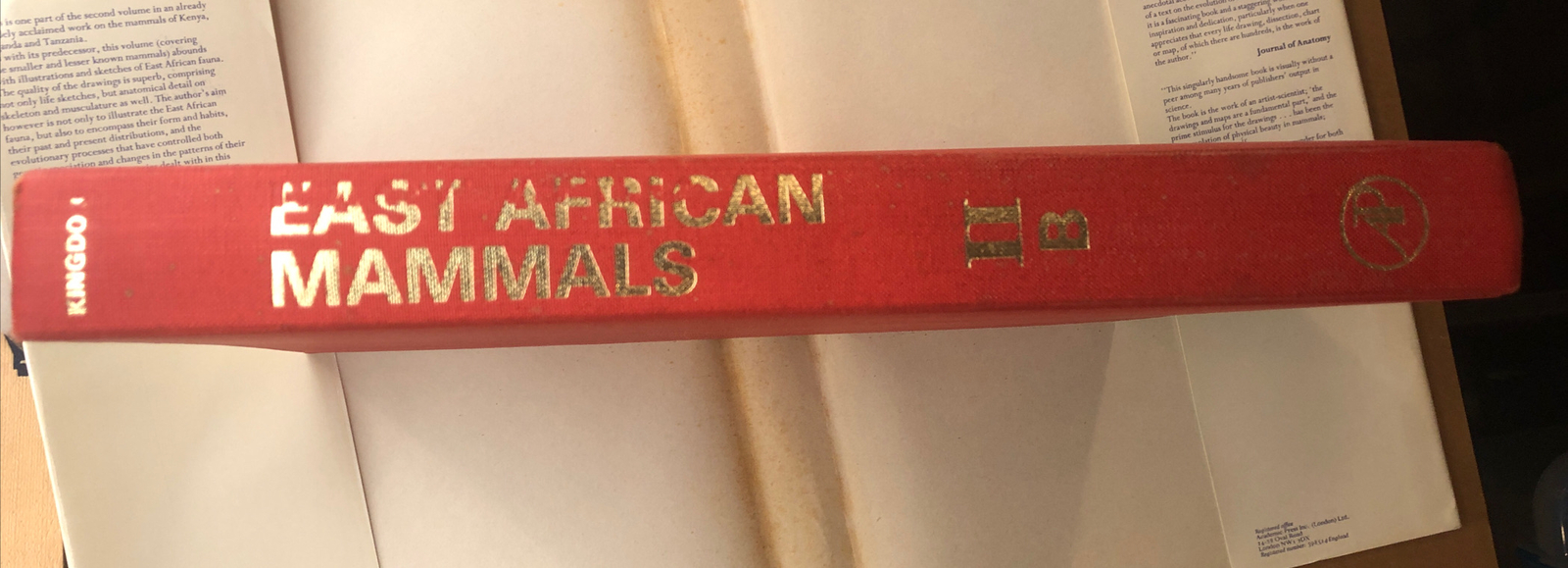 East African Mammals Volume IIB (1974 edition) By Jonathan Kingdon – Rare 