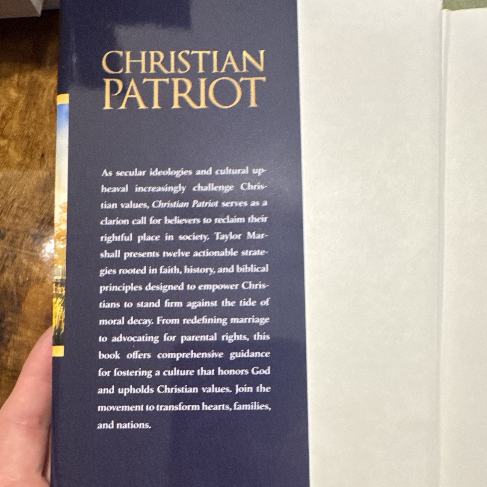 Taylor Marshall Christian Patriot HC Nonfiction Christianity Post Hill w/ DJ