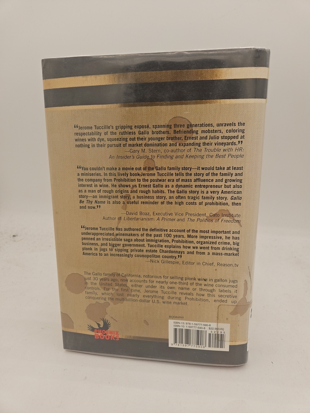 Gallo Be Thy Name The Inside Story HC DJ VG Condition 1st Library Ed Mylar O4