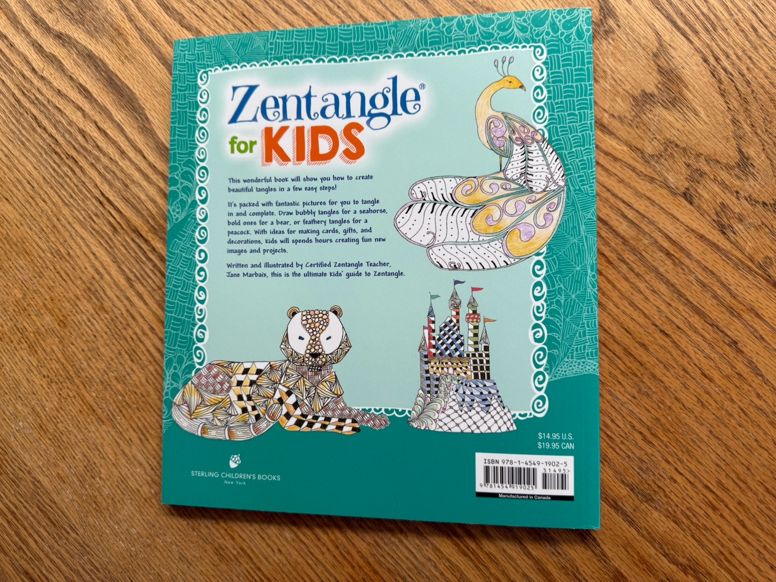 Zentangle for Kids Book NEW „Sterling Children’s Books“ New York by Jane Marbaix