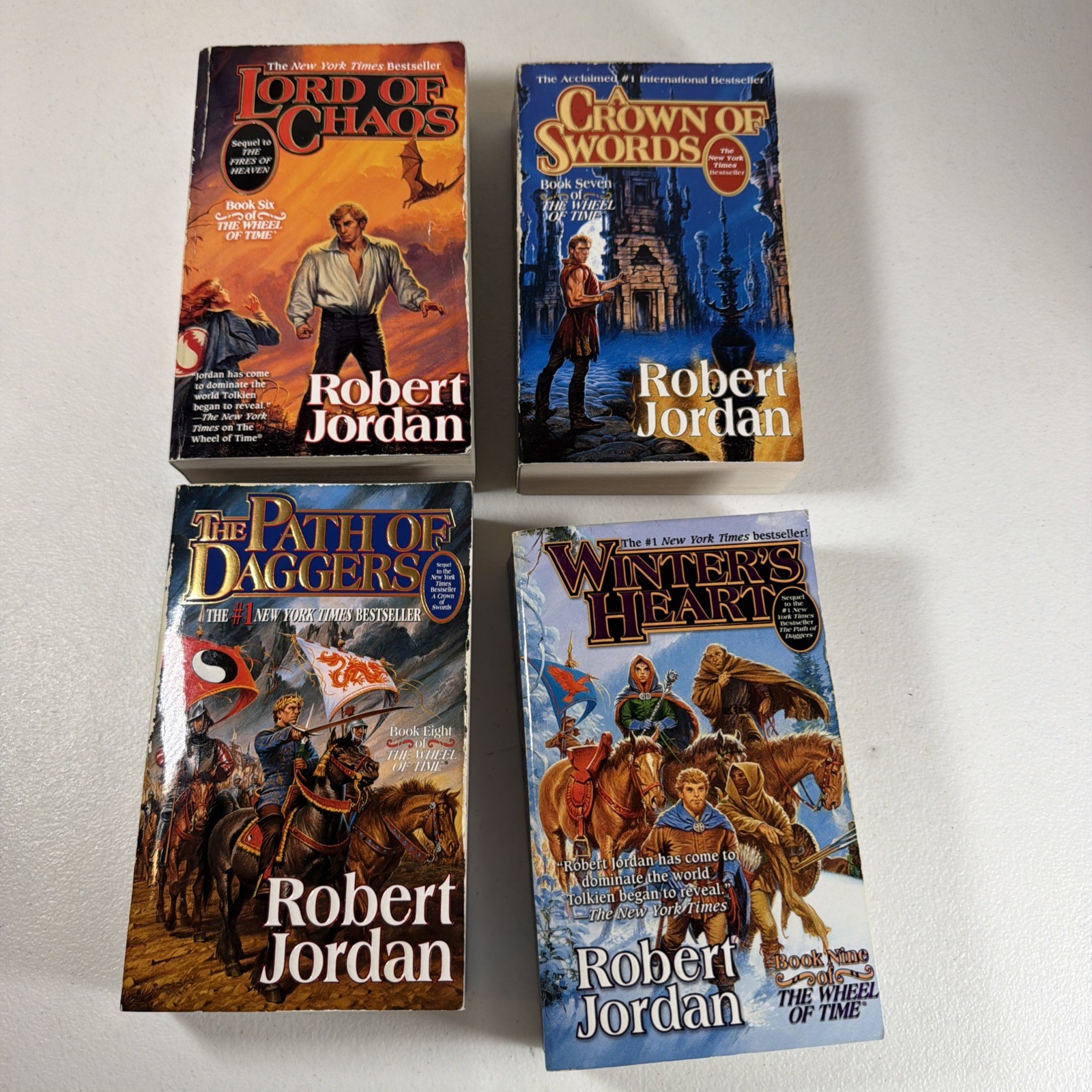 Robert Jordan Wheel of Time Fantasy Series Paperbacks 1-13 Lot