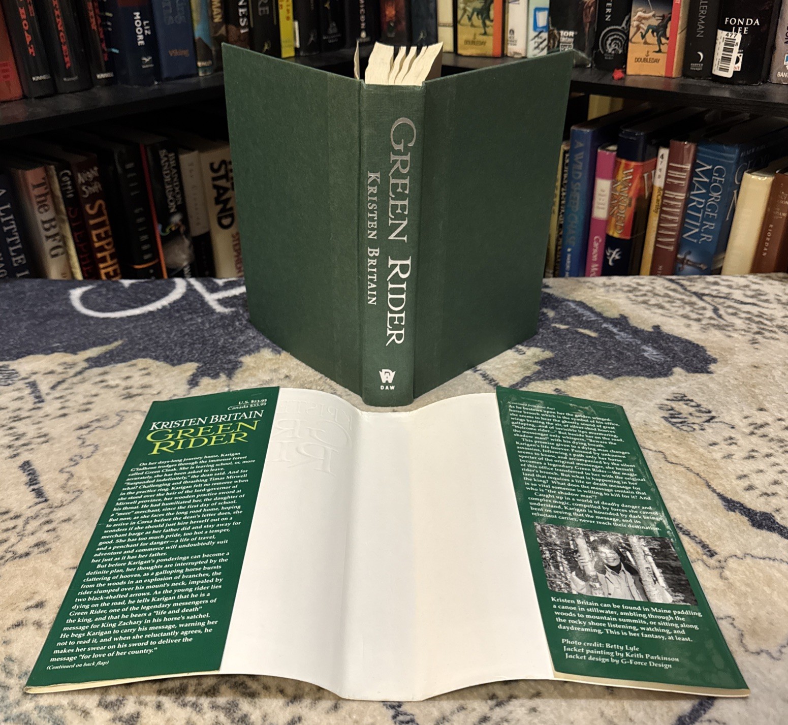 Green Rider by Kristen Britain (1998, Hardcover) First Edition/Print, 1st/1st VG