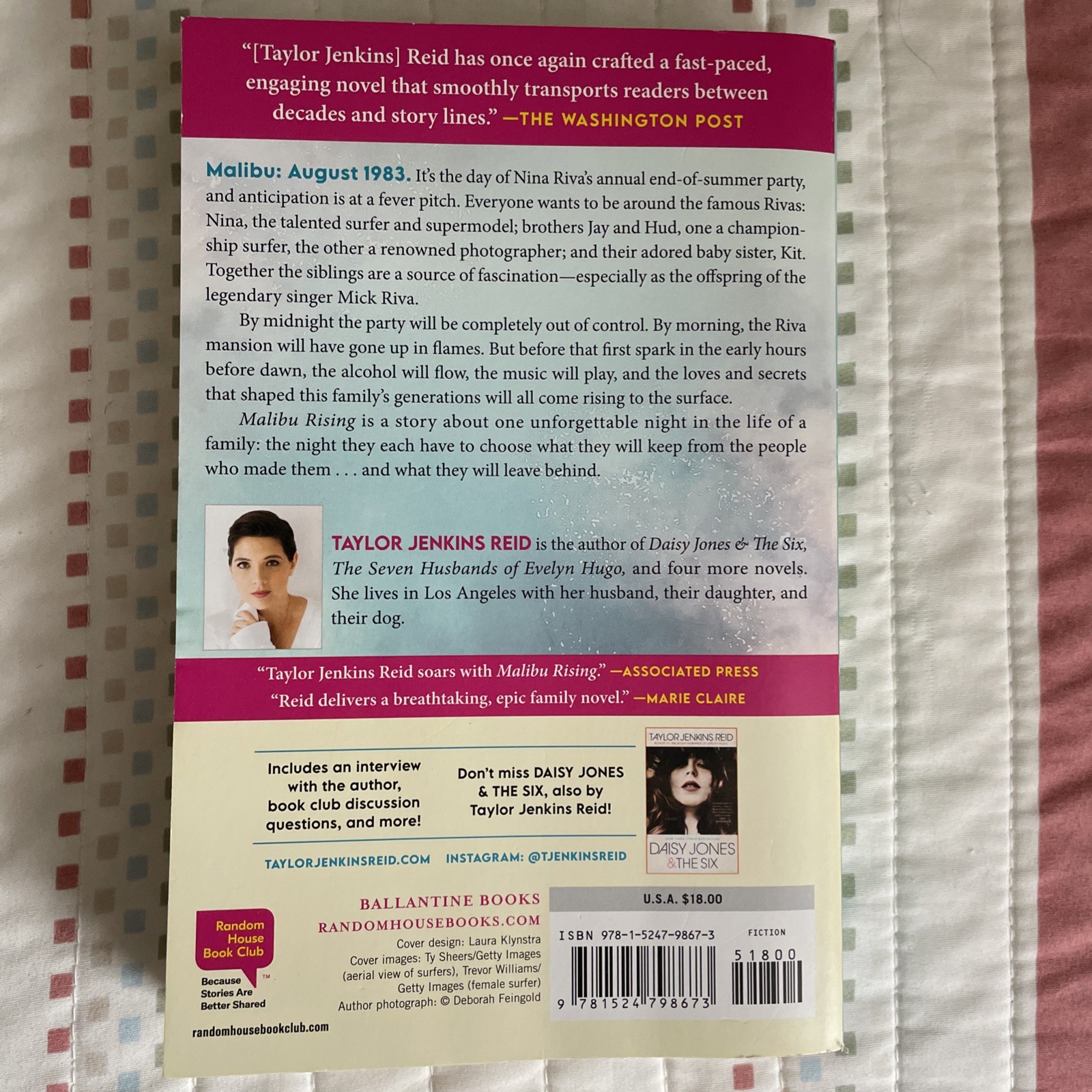 Malibu Rising: a Read with Jenna Pick : A Novel by Taylor Jenkins Reid (2022,…