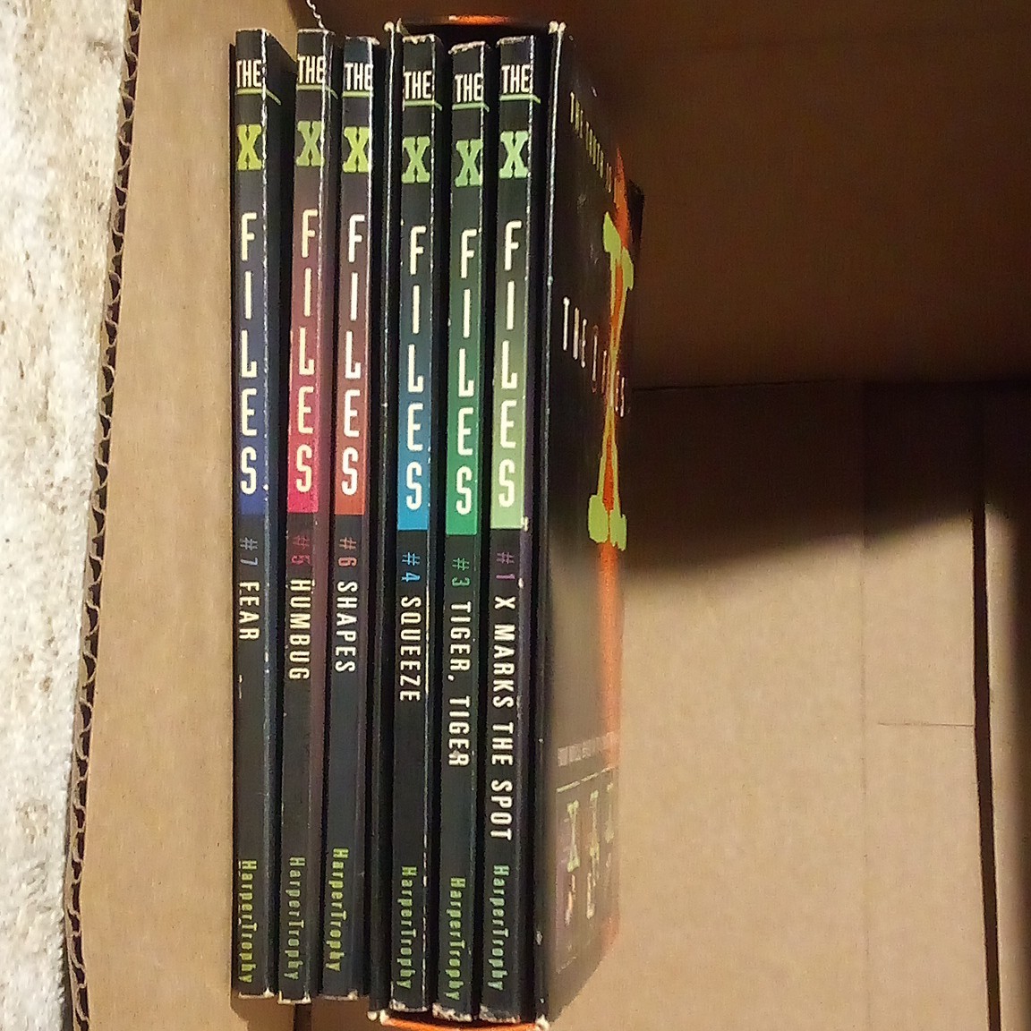 The X-Files HarperPrism Paperback Novel Lot 6: #1,3,4,5,6,7 (1990s)