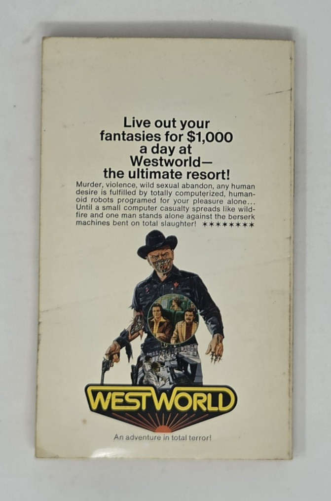 Westworld Michael Crichton 1974 Bantam First Edition Vintage Sci‑Fi MMPB