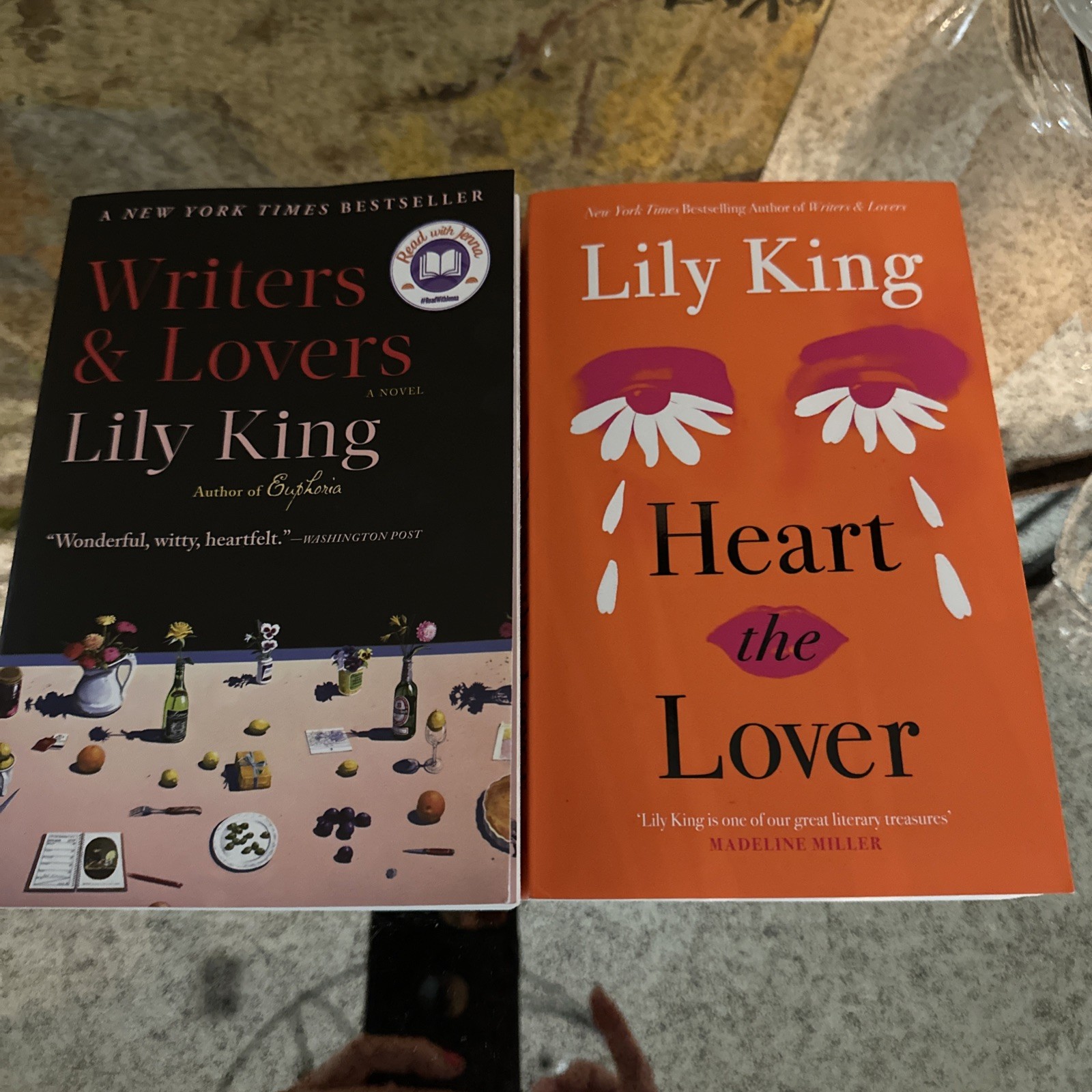 2 Book Set By Lily King Heart the Lover And Writers And Lovers Soft cover, EUC